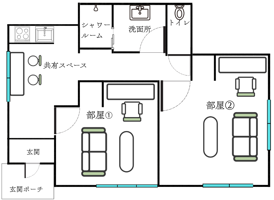 サテライトオフィスの間取り図