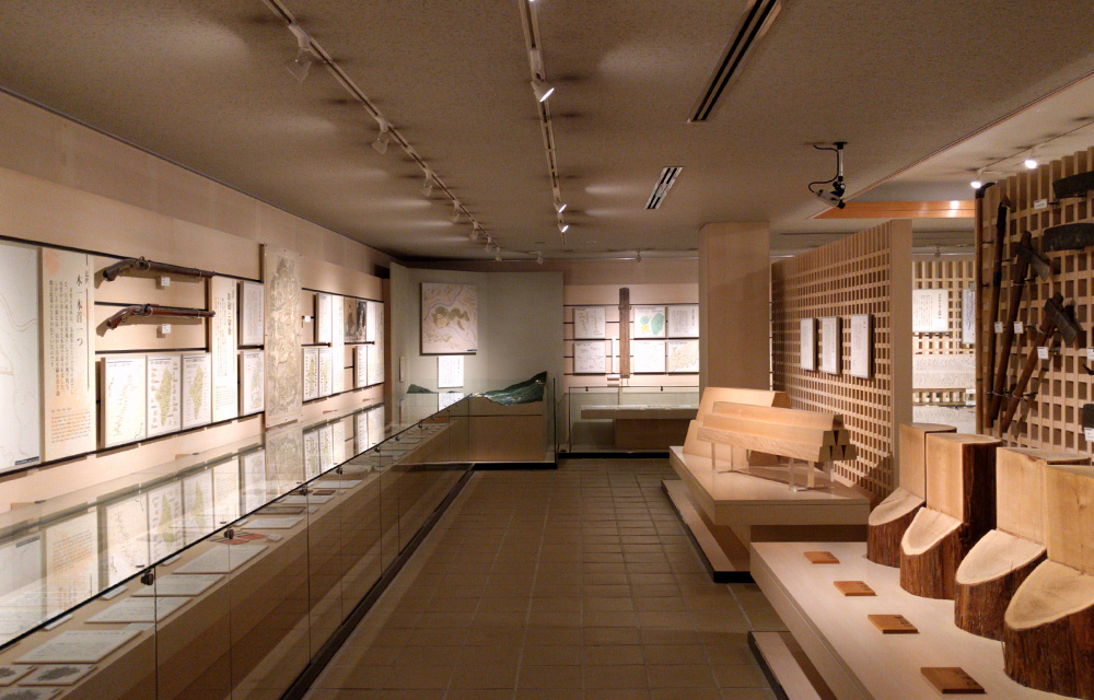 歴史資料館の内観